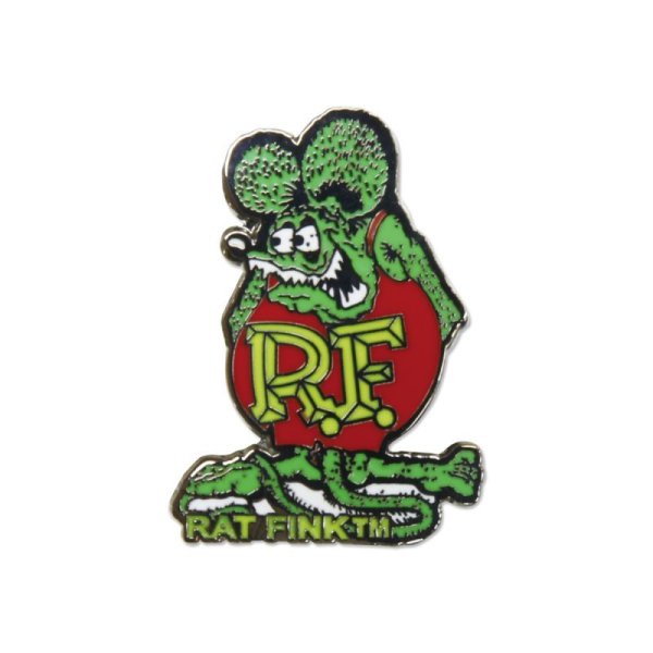 Photo5: Rat Fink Hat Pin Green (5)