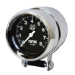 Photo2: MOON Mini Tachometer Black 8000rpm (2)
