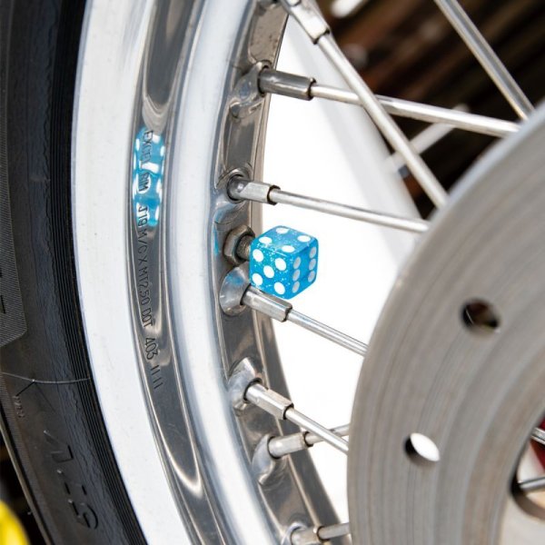 Photo2: Glitter Dice Air Valve Caps (2)