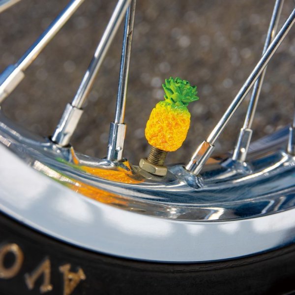 Photo4: BLUE PANIC Original Pineapple Air Valve Stem Cap (4)