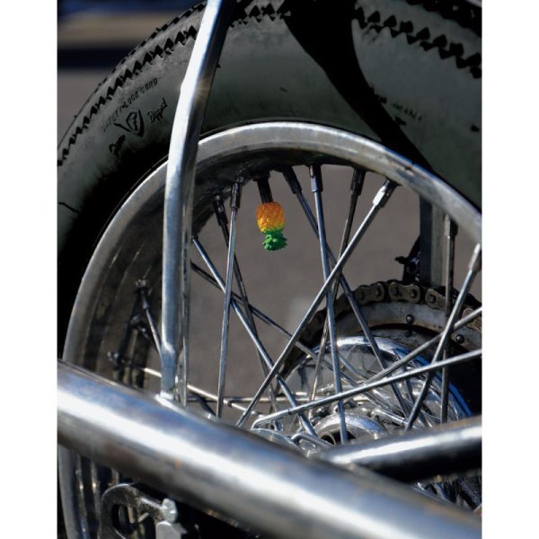 Photo2: BLUE PANIC Original Pineapple Air Valve Stem Cap (2)