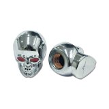 Photo: Chromed Skull Air Valve Caps