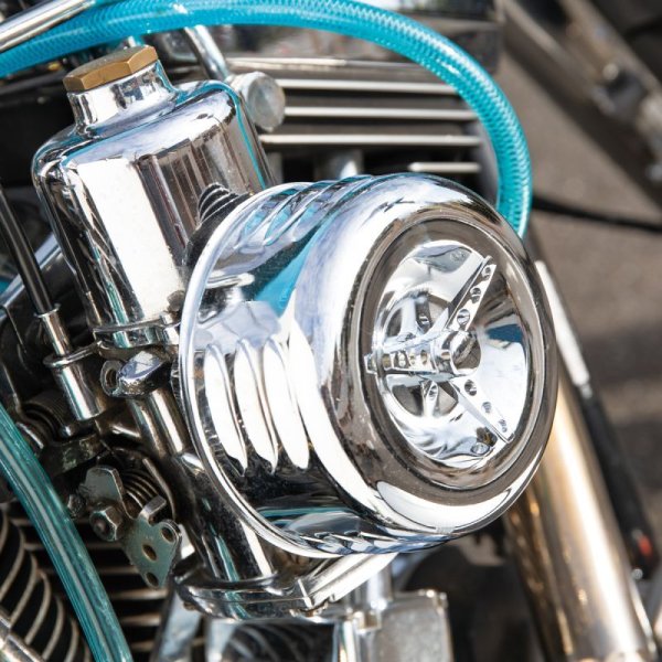 Photo4: Chrome Air Cleaner Cover & Filter (4)