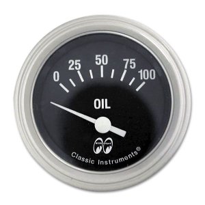 Photo: MOON Equipped 2inch Oil Pressure (Electric)   (Black)