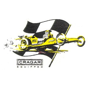 Photo: HOT ROD Sticker CRAGAR EQUIPPED Sticker