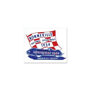 Photo: HOT ROD Sticker 1954 BONNEVILL NATIONAL SPEED TRAIALS Sticker