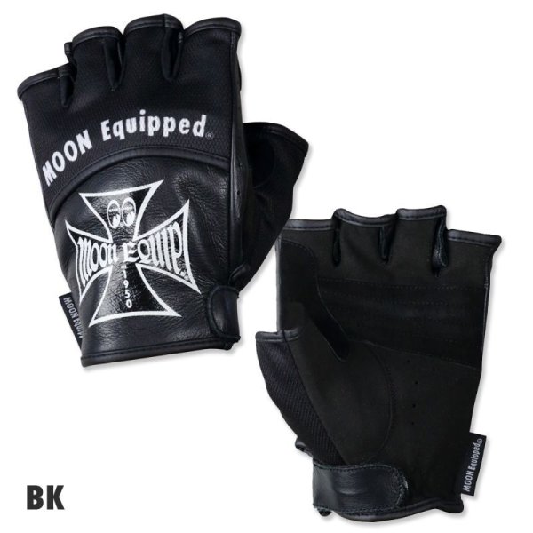 Photo2: MOON Equipped Half Finger Gloves (2)