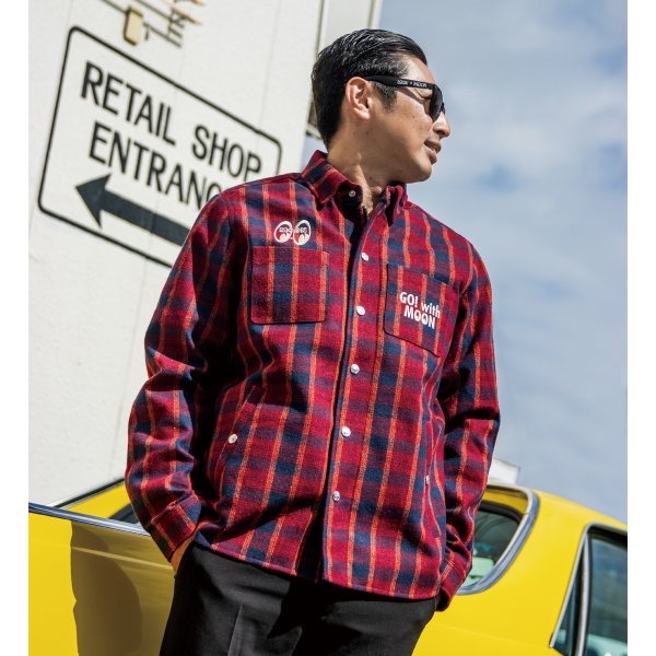 Photo1: MOON Windproof Shirts Jacket (1)