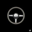 Photo3: Billet Specialties Steering Wheels Street Lite 35cm Black Black Anodized (3)