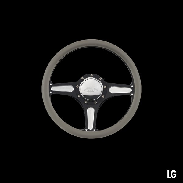 Photo3: Billet Specialties Steering Wheels Street Lite 35cm Black Black Anodized (3)