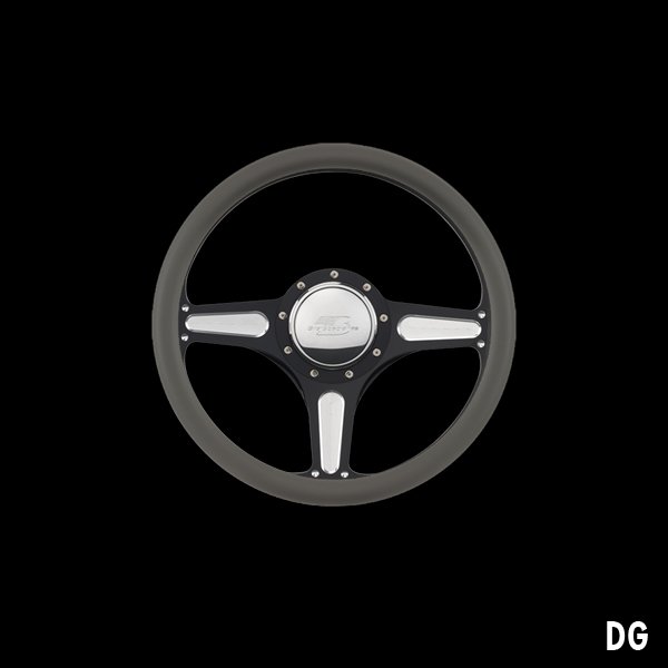 Photo4: Billet Specialties Steering Wheels Street Lite 35cm Black Black Anodized (4)