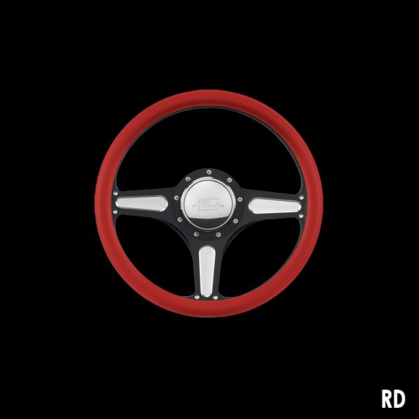 Photo5: Billet Specialties Steering Wheels Street Lite 35cm Black Black Anodized (5)