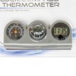 Photo3: Plastic Compass Clock Thermometer (3)