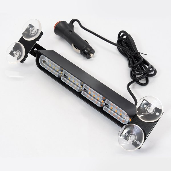 Photo1: White-Amber Strobe Lights Bar (1)