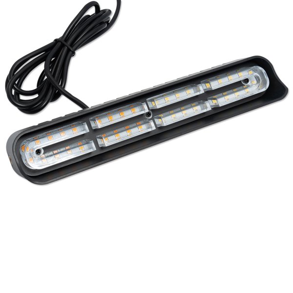 Photo4: White-Amber Strobe Lights Bar (4)