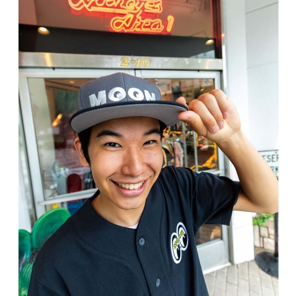 Photo4: MOON Wool Flat Visor Cap (4)