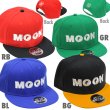 Photo3: MOON Wool Flat Visor Cap (3)