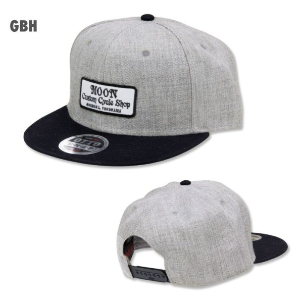 Photo5: MOON Custom Cycle Shop Flat Hat Visor Cap (5)