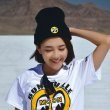 Photo2: MOON Eyeball Beanie Cap (2)
