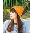 Photo1: MOON Cotton / Acrylic Beanie Cap (1)