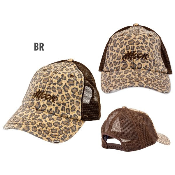 Photo2: MOON Leopard Trucker Hat (2)