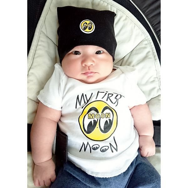 Photo1: MOON Baby Cotton Cap (1)