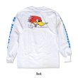 Photo2: Clay Smith  Long Sleeve T-Shirt White (2)