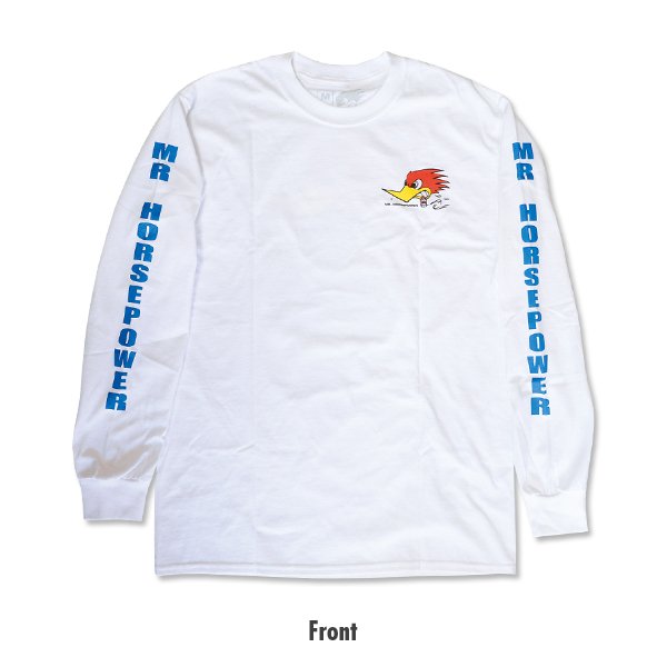 Photo3: Clay Smith  Long Sleeve T-Shirt White (3)