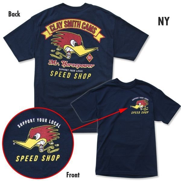 Photo1: Clay Smith Speed Shop T-Shirt (1)