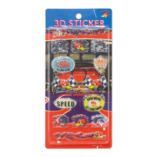 Photo1: Clay Smith 3D Sticker (1)