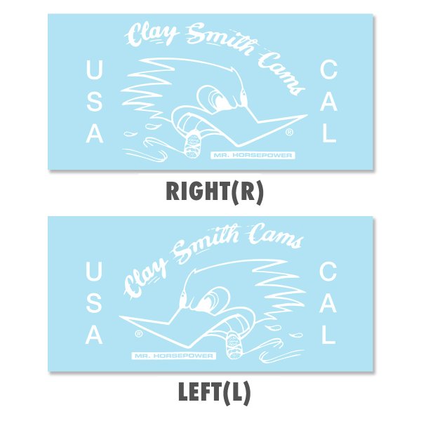 Photo1: Clay Smith White Sticker (1)