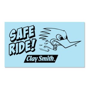 Photo: Clay Smith Safe Ride Sticker (Black)