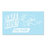 Photo: Clay Smith Safe Ride Sticker (White)