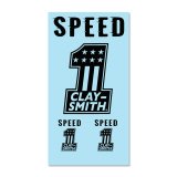 Photo: Clay Smith No. 1 Sticker (Black)