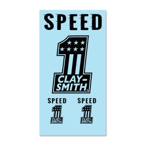 Photo: Clay Smith No. 1 Sticker (Black)