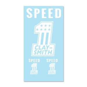 Photo: Clay Smith No. 1 Sticker (White)