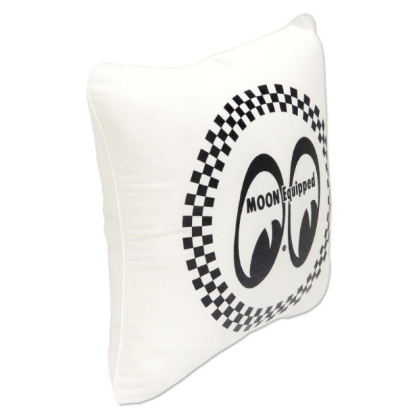 Photo3: MOON Equipped Circle Checker Cushion Cover (3)