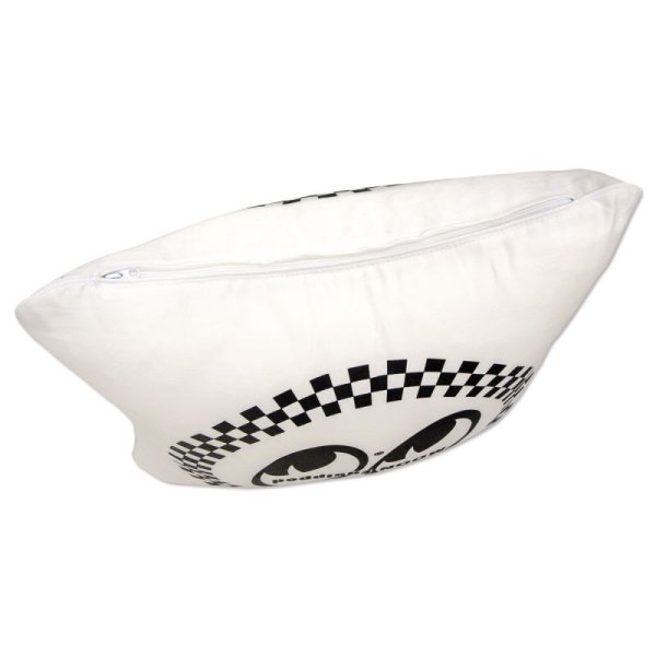 Photo4: MOON Equipped Circle Checker Cushion Cover (4)