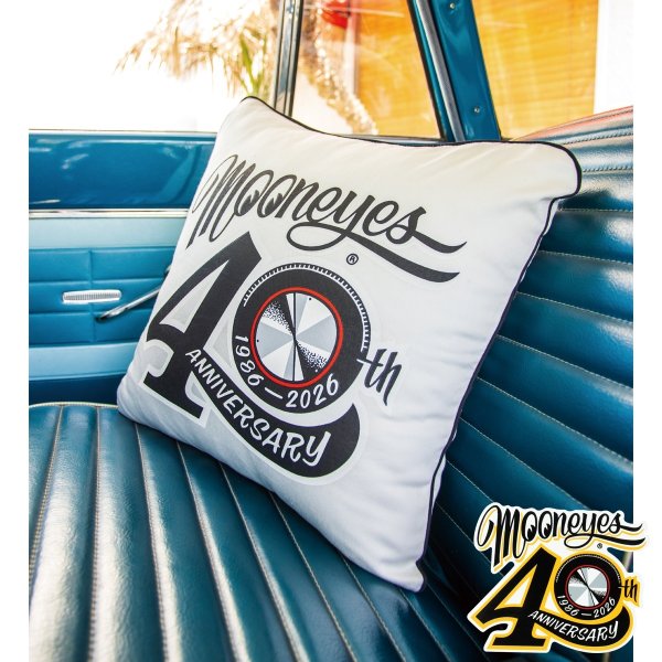 Photo1: MOONEYES 40th Anniv Disc Cushion Cover (1)