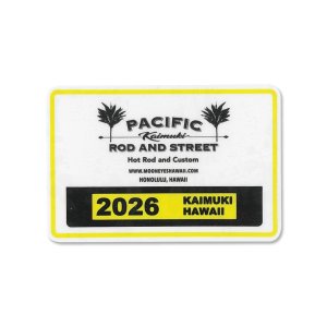 Photo: Pacific Rod & Street Honolulu Hawaii 2026 Parking Permit Window Sticker