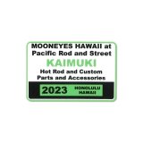 Photo: MOONEYES HAWAII Parking Permit Window Sticker