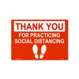 Photo: Thank You Social Distancing Sticker