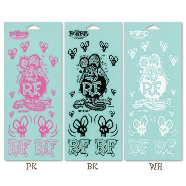 Photo2: Rat Fink Skull Fly Decal (2)