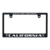 Photo: CALIFORNIA License Plate Frame BK/WH JPN Size