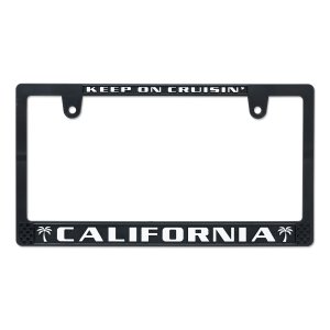 Photo: CALIFORNIA License Plate Frame BK/WH JPN Size