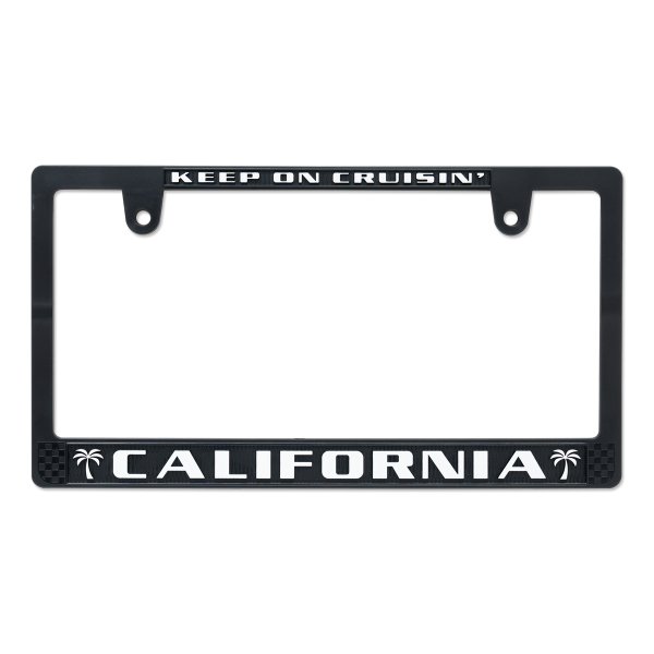 Photo1: CALIFORNIA License Plate Frame BK/WH JPN Size (1)
