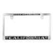 Photo1: CALIFORNIA License Plate Frame CH/BK JPN Size (1)
