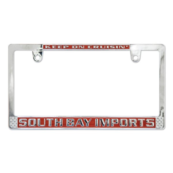 Photo1: CALIFORNIA License Plate Frame (Chrome) JPN Size (1)