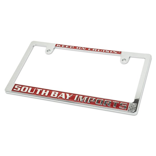Photo2: CALIFORNIA License Plate Frame (Chrome) JPN Size (2)