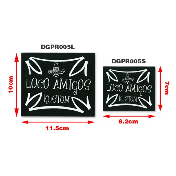Photo2: PARADISE ROAD LOCO AMIGOS Cross Sticker Large (2)